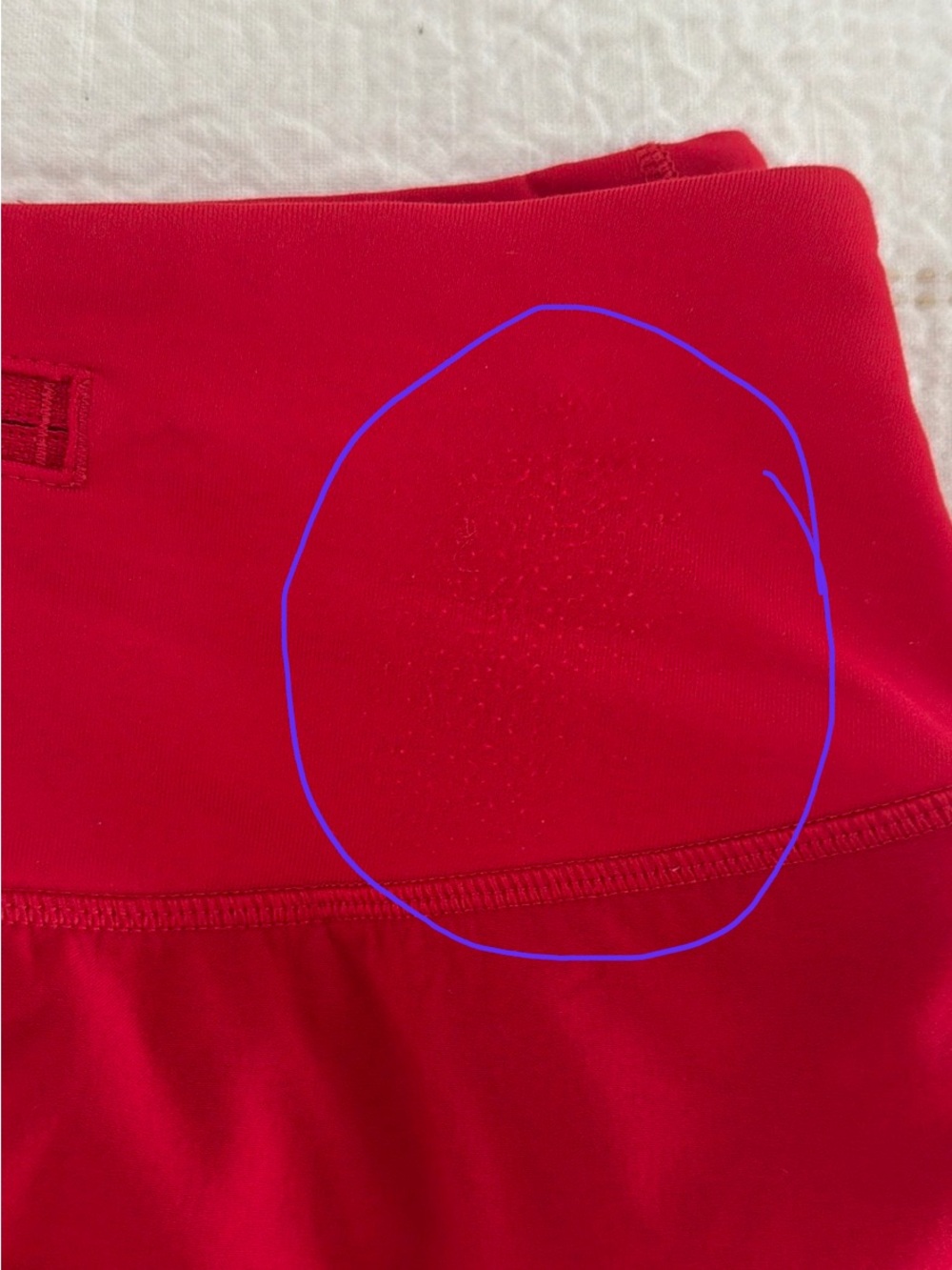 Lululemon Athletica Speed up Mid-rise 4” Lined shorts in vibrant red color - Picture 11 of 11